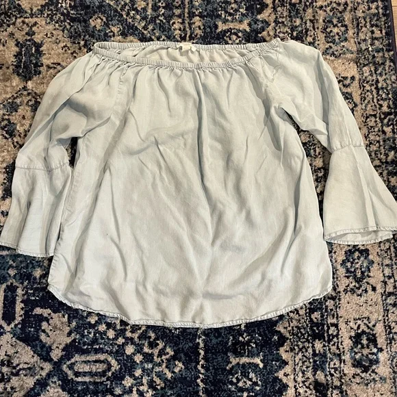 Women’s lot of two Miami Beach Lounge blouses red blue size small large - Picture 4 of 4